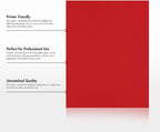 LUXPaper 8.5" x 11" Paper | Letter Size | Ruby Red | 80lb. Text | 50 Qty - Image 8