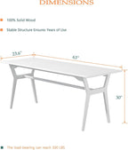 OSCHF Solid Wood Study Desk - Image 2