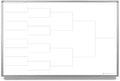 12 Team Bracket Whiteboard 60" x 40" by CreativeSafetySupply
