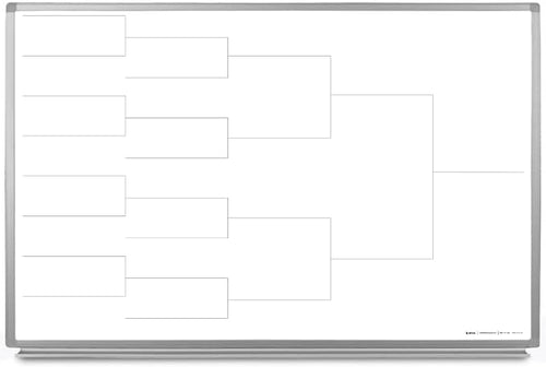 12 Team Bracket Whiteboard 60" x 40" by CreativeSafetySupply