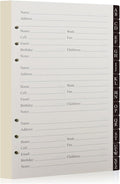Happyaokeland Address Book Refill Pages 648 Contacts Durable Dividers by Happyaokeland