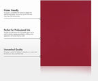 LUXPaper 8.5" x 11" Paper | Letter Size | Garnet Red | 80lb. Text | 50 Qty - Image 8
