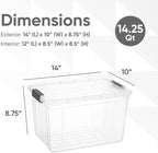 Superio Clear Storage Boxes - Image 2