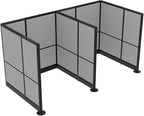2 Person Workstation Wall Partition | Powered Cubicle Workstations | Privacy by SKUTCHIDesignsInc
