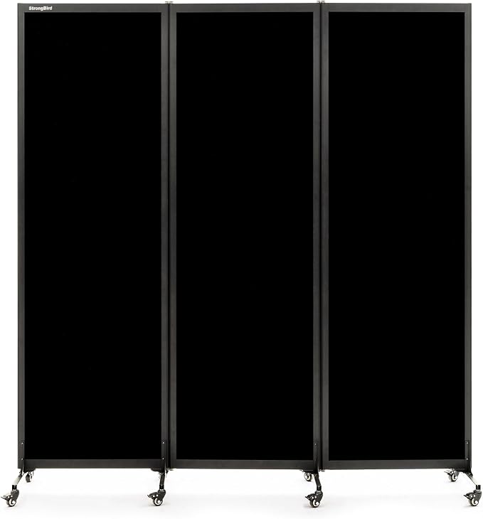 Upgrade Version Room Partition and Divider, Freestanding Rolling Dividers by StrongBird