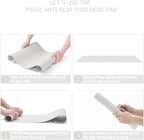 YSAGi Non-Slip Leather Desk Pad, Waterproof Laptop Computer Desk Keyboard Mat - Image 6