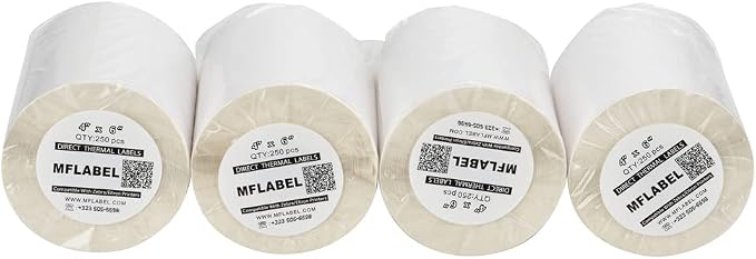 MFLABEL 4x6 Thermal Shipping Labels by MFLABEL