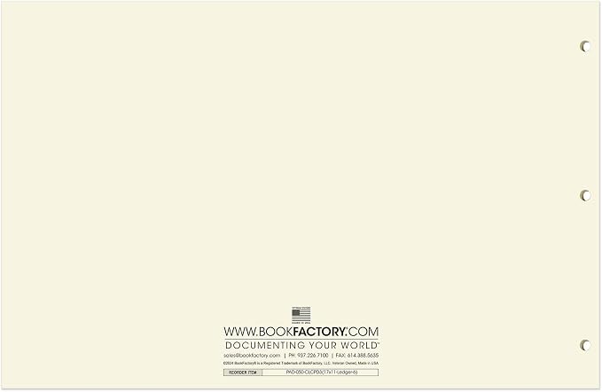 BookFactory Ledger Pad/Large 6 Column Accounting Ledger Columnar Pads - Image 3