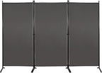 MAYOLIAH Partition Room Dividers 3 Panel Folding Privacy Screens 6 Ft Tall by MayoliahHome
