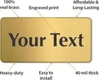 SmartSign Custom Brass Sign - Image 4