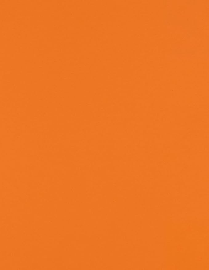 LUXPaper 8.5" x 11" Paper | Letter Size | Mandarin Orange | 80lb. Text | 50 Qty by LUXPaper