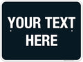 Personalized Custom Black Background Customize by SigoSigns