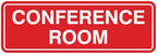 Standard Conference Room Sign -Red by All+Quality
