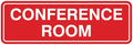 Standard Conference Room Sign -Red by All+Quality