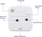Tinload Small Battery Operated Analog Travel Alarm Clock Silent Non Ticking - Image 5