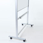 VIZ-PRO Double-Sided Magnetic Mobile Whiteboard, 60 x 48 Inches, Rolling Dry - Image 3