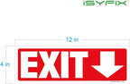 iSYFIX Exit Signs Stickers 12 Pack 12x4 Inch - Image 7