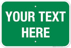 Personalized Custom Green Background Customize by SigoSigns