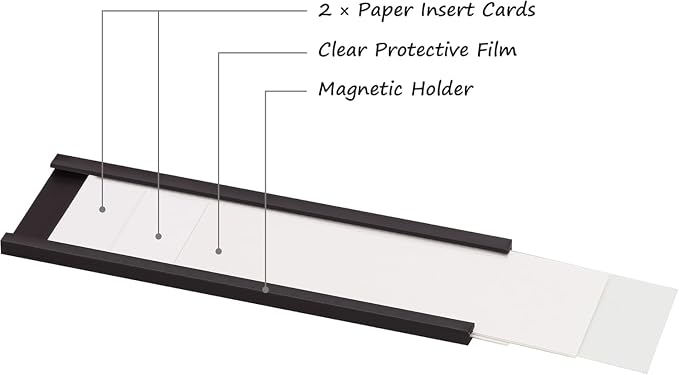 Realth C Channel Magnetic Label Holders 30 Pack 2" x 6" - Image 6