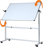 VIZ-PRO Double-Sided Magnetic Mobile Whiteboard, 48 x 32 Inches, Aluminium - Image 2