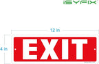 iSYFIX Exit Sign – 6 Pack 12x4 Inch – 100% Rust Free .040 Aluminum Signs - Image 8