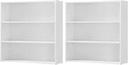 VASAGLE Set of 2 Bookshelves, 31.5 Inches Wide, 3-Tier Open Bookcases by VASAGLEbySONGMICSHOME