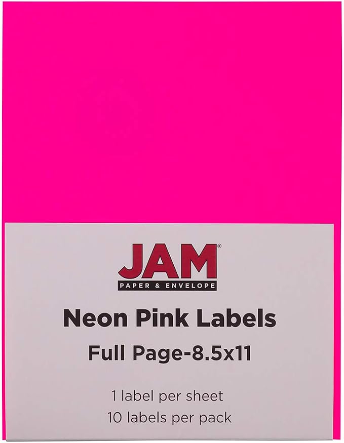 JAM PAPER Full Sheet Shipping Labels - Image 5