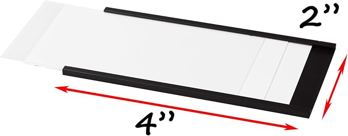 Realth Magnetic Label Holders 2'' x 4'' 70 Pack - Image 2