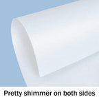 100 Sheets White Shimmer Cardstock 8.5 x 11 Certificate Paper, Goefun 80lb - Image 3
