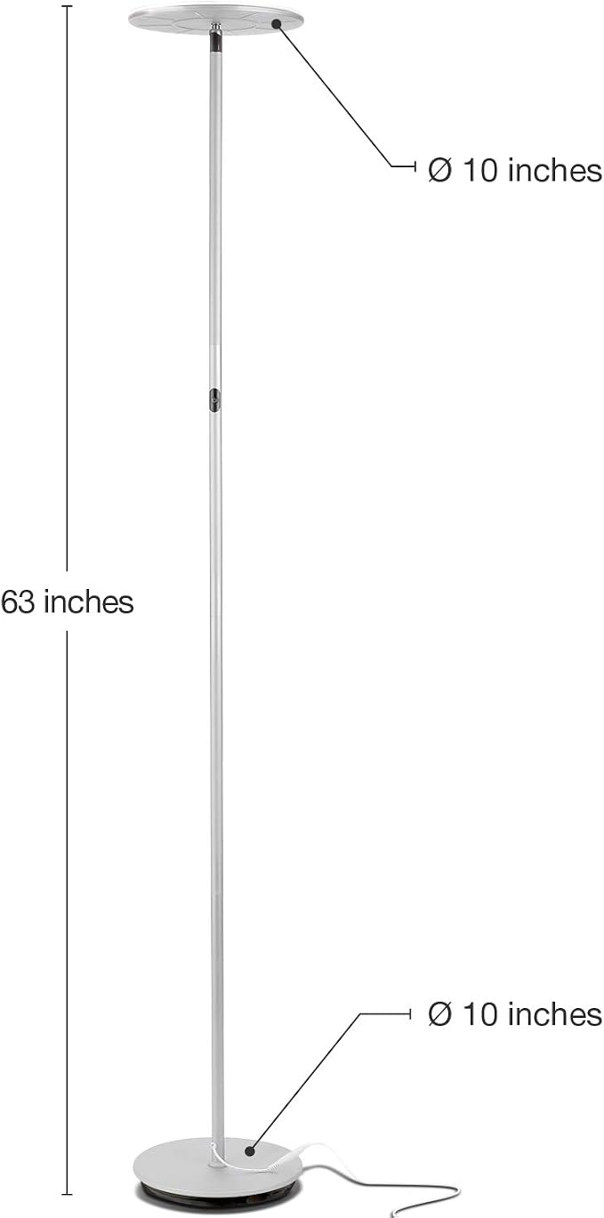 Brightech Sky LED Floor lamp, Torchiere Super Bright Floor Lamp - Image 6