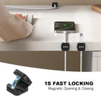 Magnetic Cable Clips Cord Organizer Holder, Adhesive Phone Cable Wire Charger - Image 2