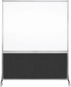 DivideWrite Mobile Whiteboard | Double Sided Dry Erase Board | Portable Office by VERSARE