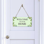 Signs ByLITA Greenery Wreath Personalized Hanging Wall or Door Sign | Custom - Image 6