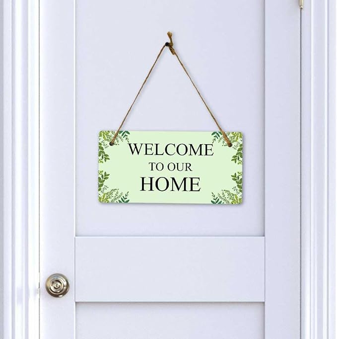 Signs ByLITA Greenery Wreath Personalized Hanging Wall or Door Sign | Custom - Image 6