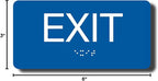 ADA Compliant Exit Sign with Braille - Image 8