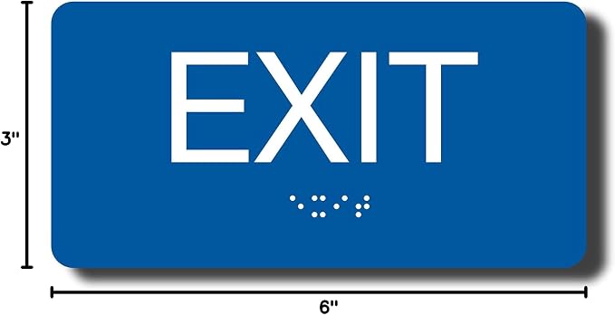 ADA Compliant Exit Sign with Braille - Image 8