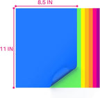 MAGECUBIKU Colored Copy paper 8.5X11 Inches, 140 Sheets 20 lb/80GSM 7 Colors - Image 5