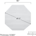 DESKU - Octagon Gaming Chair Mat, Computer and Office Chair Mat - Image 2
