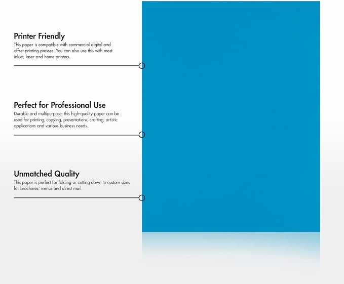 LUXPaper 8.5" x 11" Paper | Letter Size | Pool Blue | 80lb. Text | 50 Qty - Image 8