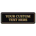 Custom Wall or Door Sign, Personalized Plaque Engraved Message by SigoSigns