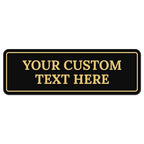 Custom Wall or Door Sign, Personalized Square Plaque Engraved Message by SigoSigns