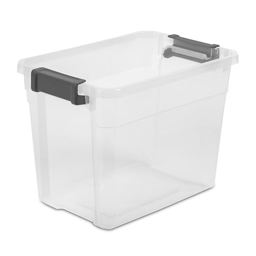 Sterilite 18-Pack Modular Stacker Box, Durable Clear Plastic Storage Bins - Image 9