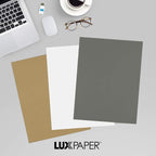 LUXPaper 8.5" x 11" Paper | Letter Size | Smoke Gray | 80lb. Text | 500 Qty - Image 9