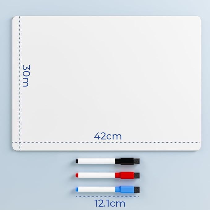 Nicpro 12 x 16 inches Lapboard Small Dry Erase Lap Board Double Sided - Image 2
