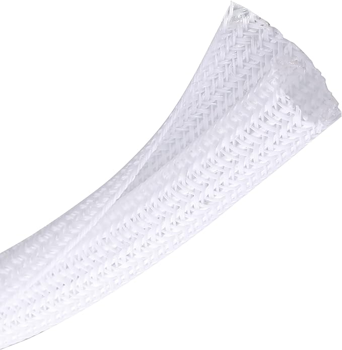 CrocSee 10ft - 1/4 inch Braided Cable Management Sleeve Cord Protector - by CrocSee