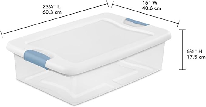 Sterilite 18-Pack Latching Box, Under Bed Storage Bins - Image 2
