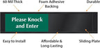 SmartSign Privacy Sign Please Knock And Enter/In Session Door Slider Sign - Image 4