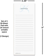 Current Initial Personalized Lined Notepad Set – Set of 3, 50-Sheet Pads - Image 2