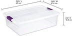 Sterilite 6-Pack 32 Quart ClearView Latch Box, Stackable Organizer Bins - Image 3
