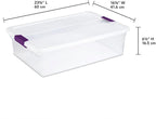 Sterilite 12-Pack 32 Quart ClearView Latch Box, Stackable Organizer Bins - Image 2
